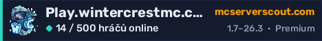 Banner serveru Play.wintercrestmc.com