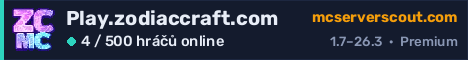 Banner serveru Play.zodiaccraft.com