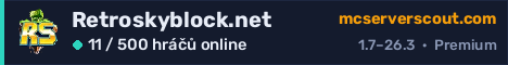 Banner serveru Retroskyblock.net