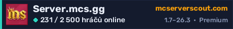 Banner serveru Server.mcs.gg