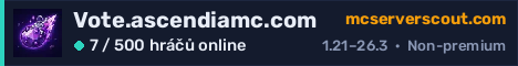 Banner serveru Vote.ascendiamc.com