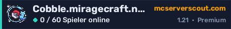 Banner des Servers Cobble.miragecraft.net