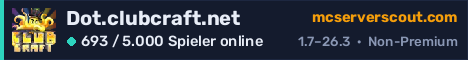 Banner des Servers Dot.clubcraft.net