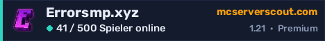 Banner des Servers Errorsmp.xyz