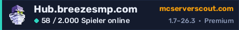 Banner des Servers Hub.breezesmp.com