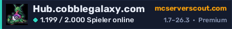 Banner des Servers Hub.cobblegalaxy.com