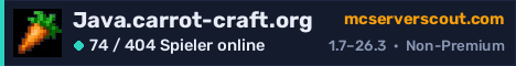 Banner des Servers Java.carrot-craft.org