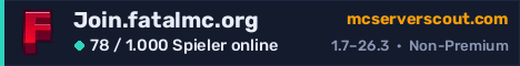 Banner des Servers Join.fatalmc.org