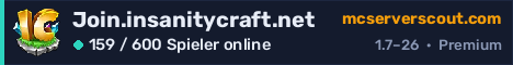 Banner des Servers Join.insanitycraft.net