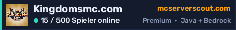 Banner des Servers Kingdomsmc.com