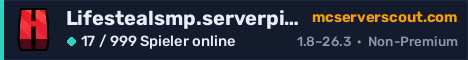 Banner des Servers Lifestealsmp.serverpit.com