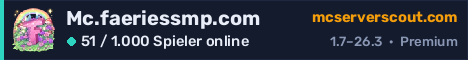 Banner des Servers Mc.faeriessmp.com