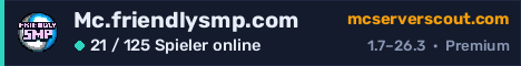 Banner des Servers Mc.friendlysmp.com
