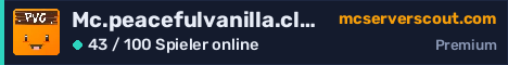 Banner des Servers Mc.peacefulvanilla.club