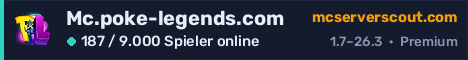 Banner des Servers Mc.poke-legends.com