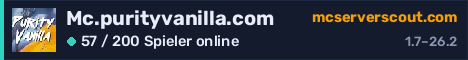 Banner des Servers Mc.purityvanilla.com