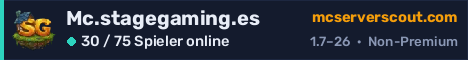 Banner des Servers Mc.stagegaming.es
