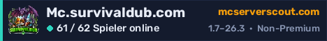 Banner des Servers Mc.survivaldub.com