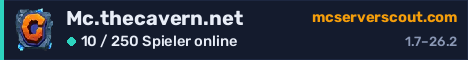 Banner des Servers Mc.thecavern.net