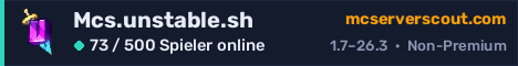 Banner des Servers Mcs.unstable.sh