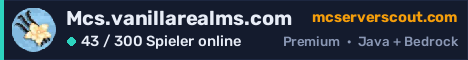 Banner des Servers Mcs.vanillarealms.com