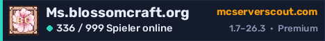 Banner des Servers Ms.blossomcraft.org