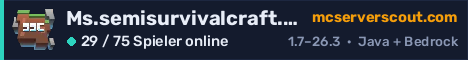 Banner des Servers Ms.semisurvivalcraft.com