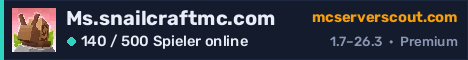 Banner des Servers Ms.snailcraftmc.com