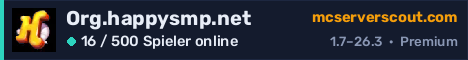 Banner des Servers Org.happysmp.net