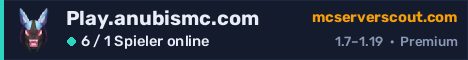 Banner des Servers Play.anubismc.com