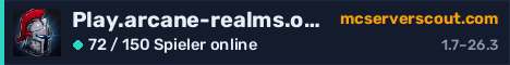 Banner des Servers Play.arcane-realms.org:50715