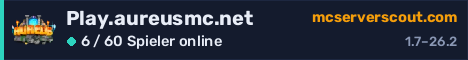 Banner des Servers Play.aureusmc.net