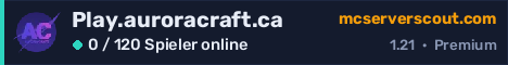Banner des Servers Play.auroracraft.ca