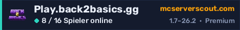 Banner des Servers Play.back2basics.gg