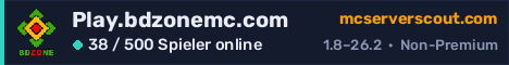 Banner des Servers Play.bdzonemc.com