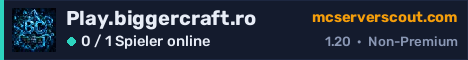 Banner des Servers Play.biggercraft.ro