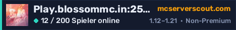 Banner des Servers Play.blossommc.in:25599