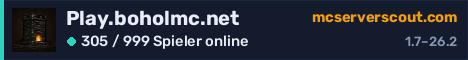 Banner des Servers Play.boholmc.net