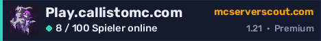 Banner des Servers Play.callistomc.com