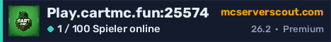 Banner des Servers Play.cartmc.fun:25574