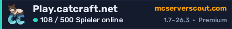 Banner des Servers Play.catcraft.net