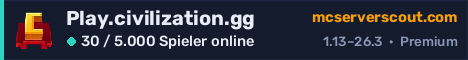 Banner des Servers Play.civilization.gg