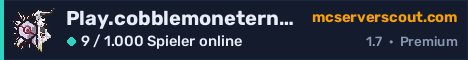 Banner des Servers Play.cobblemoneternals.com