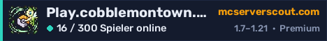 Banner des Servers Play.cobblemontown.com