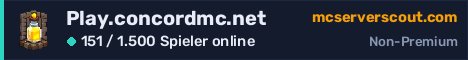 Banner des Servers Play.concordmc.net