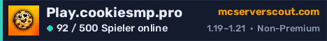 Banner des Servers Play.cookiesmp.pro