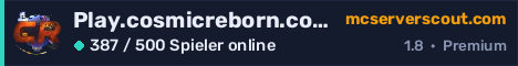 Banner des Servers Play.cosmicreborn.com
