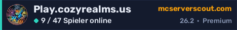 Banner des Servers Play.cozyrealms.us