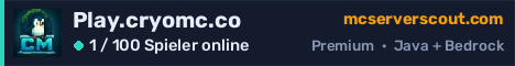 Banner des Servers Play.cryomc.co
