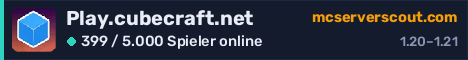 Banner des Servers Play.cubecraft.net